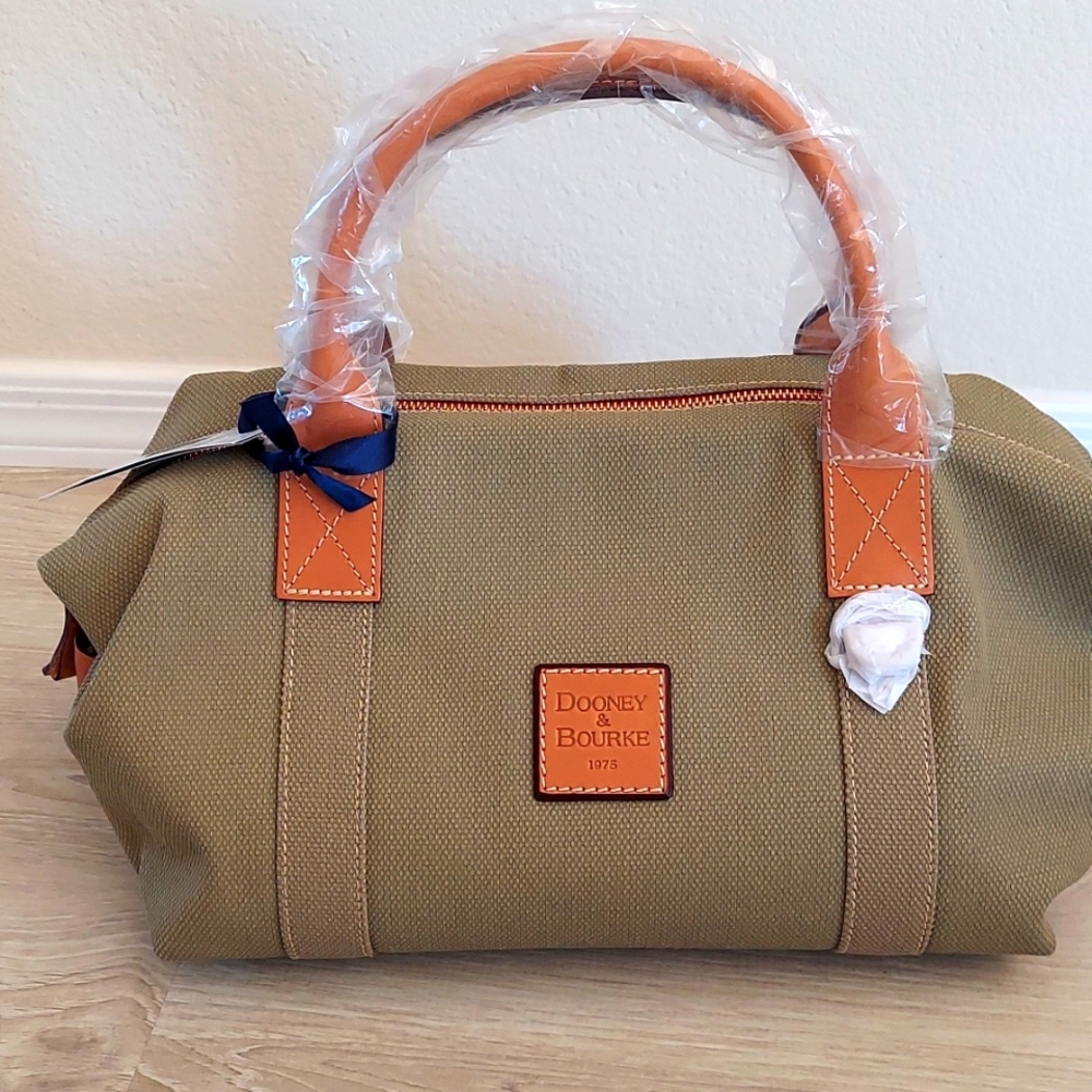 Dooney & Bourke Khaki Duffel-style Satchel